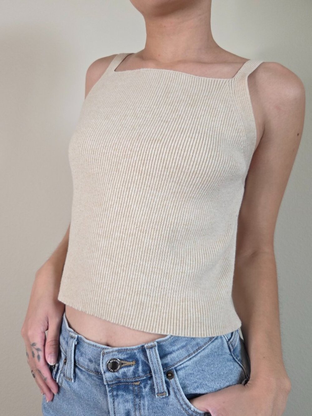 Love, Bonito Ribbed Tank Top - Small